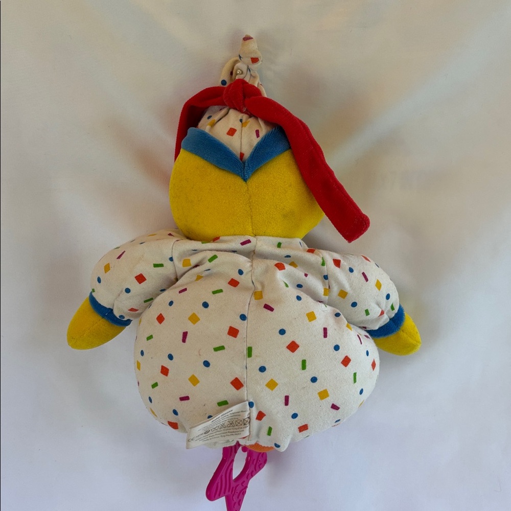VINTAGE 2002 Musical Cute Baby Goose Colorful Plush Toy Bundle with Red Ribbon - Picture 5 of 8